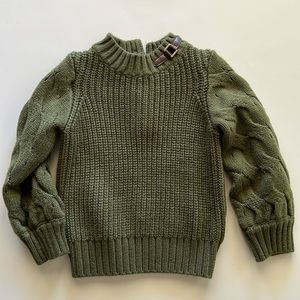 Janie and Jack olive green sweater, 3t.
